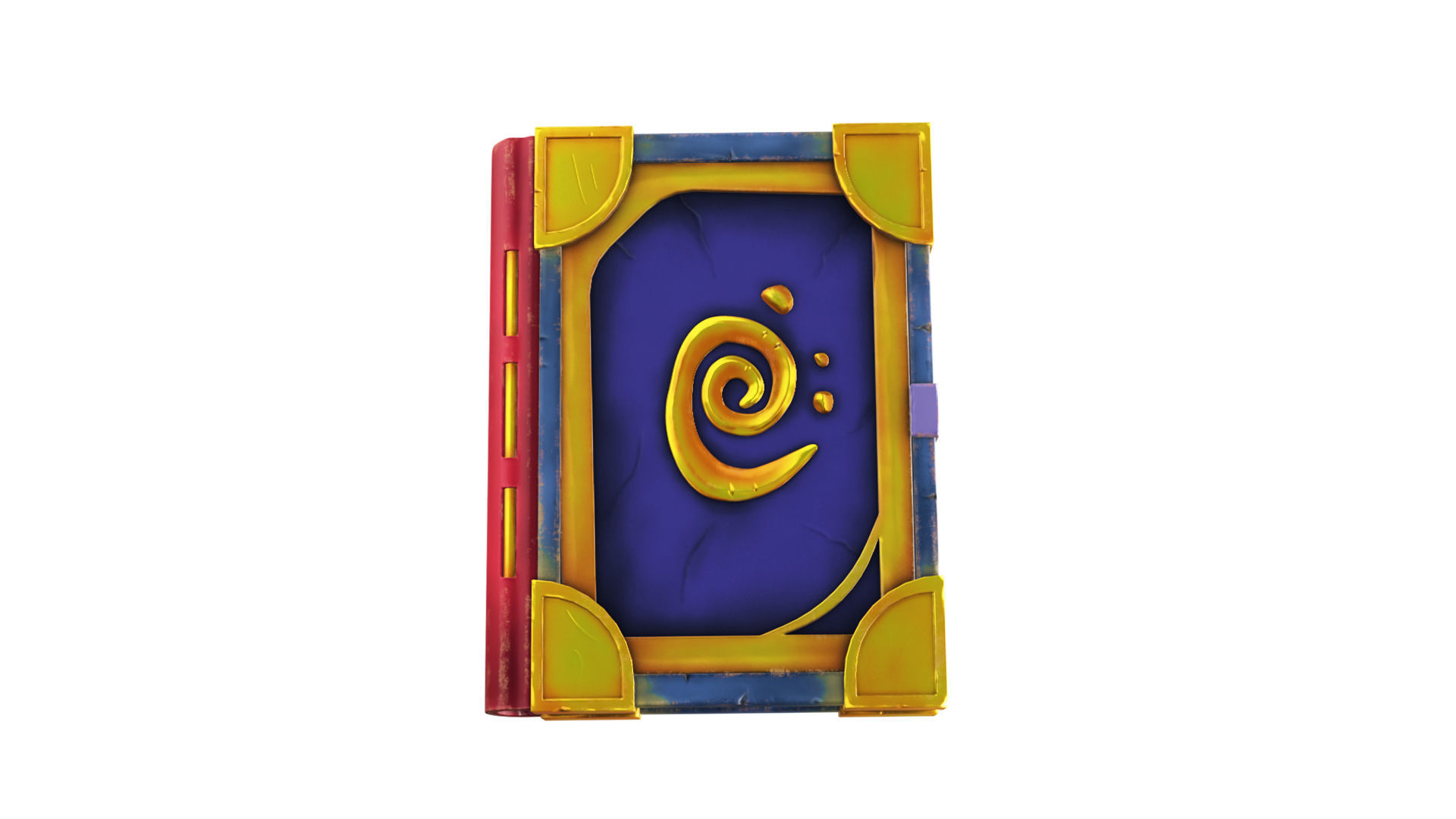 Stylized Magic Book 3D model_2