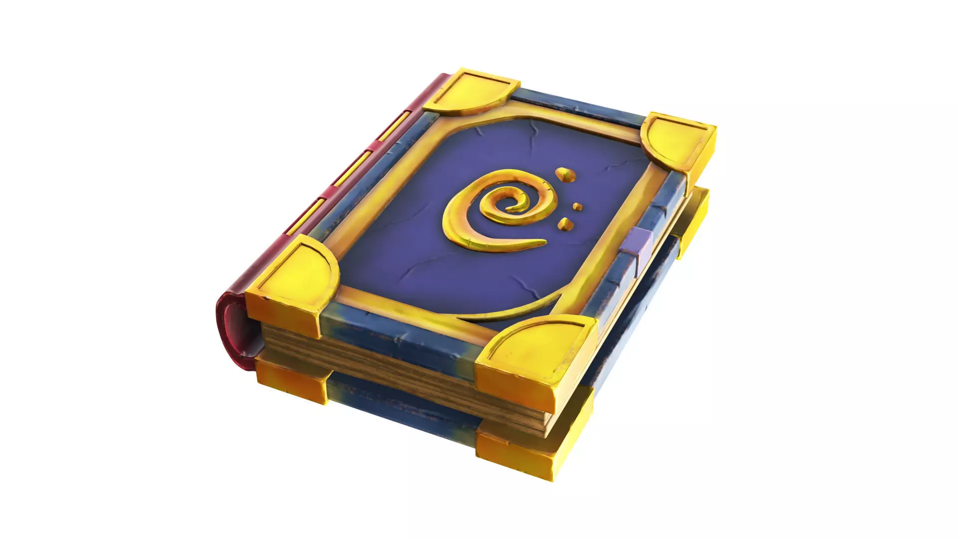 Stylized Magic Book 3D model_0