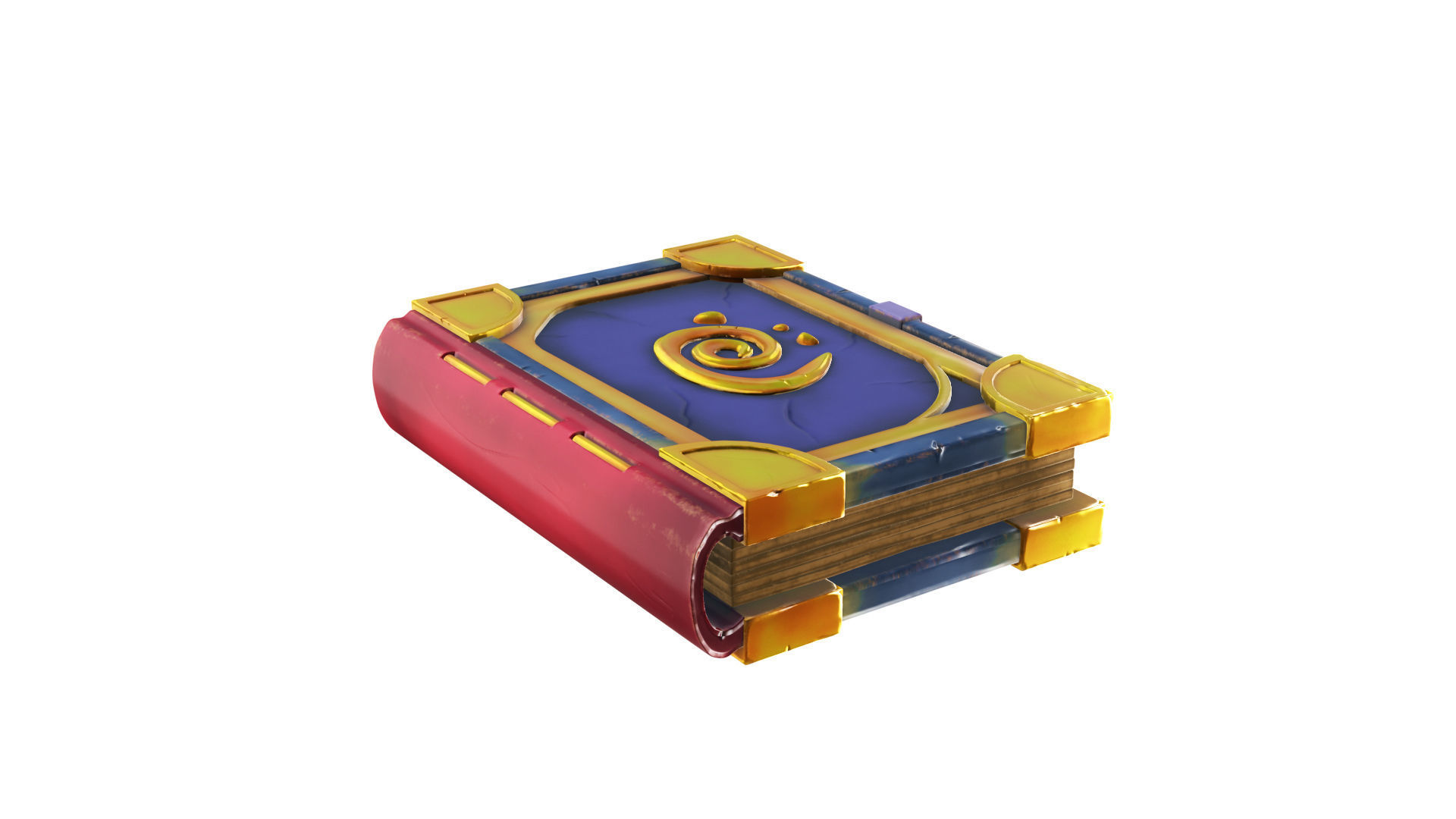 Stylized Magic Book 3D model_1