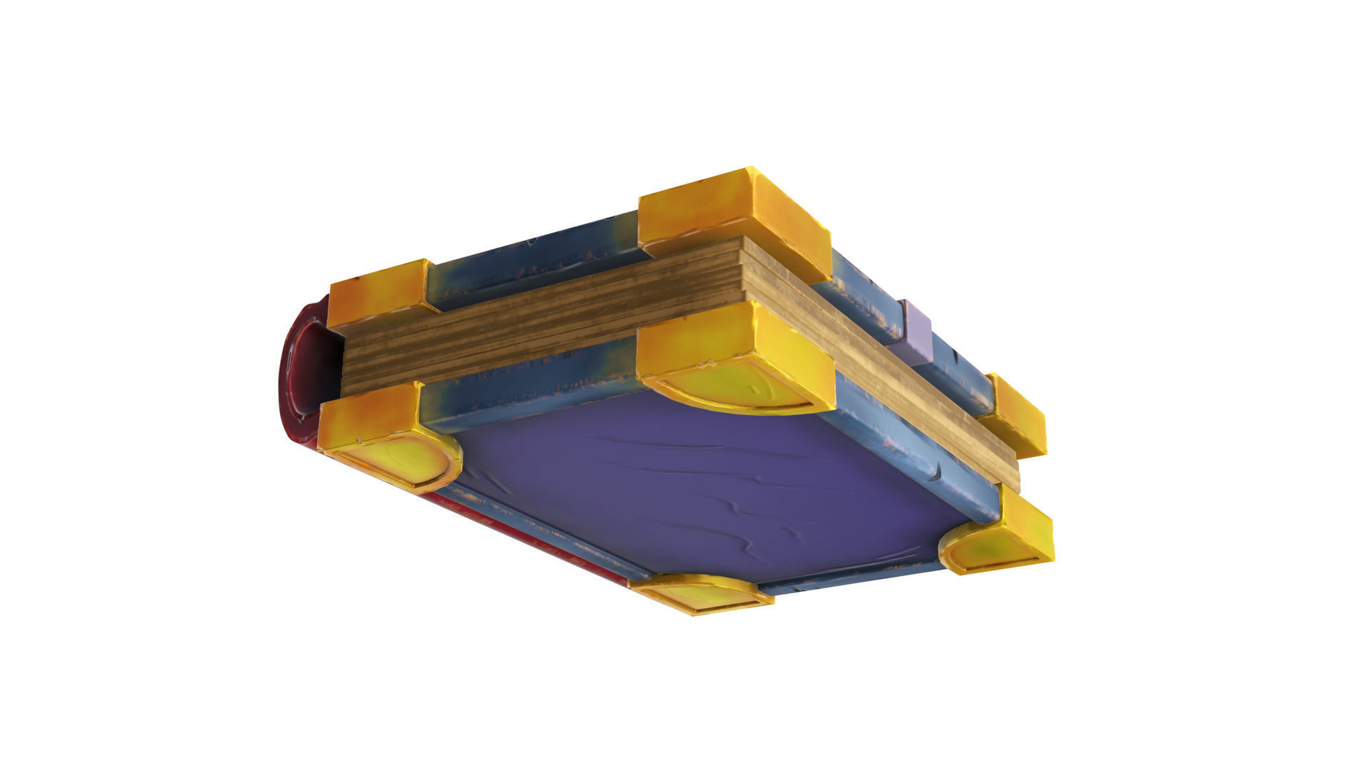 Stylized Magic Book 3D model_3