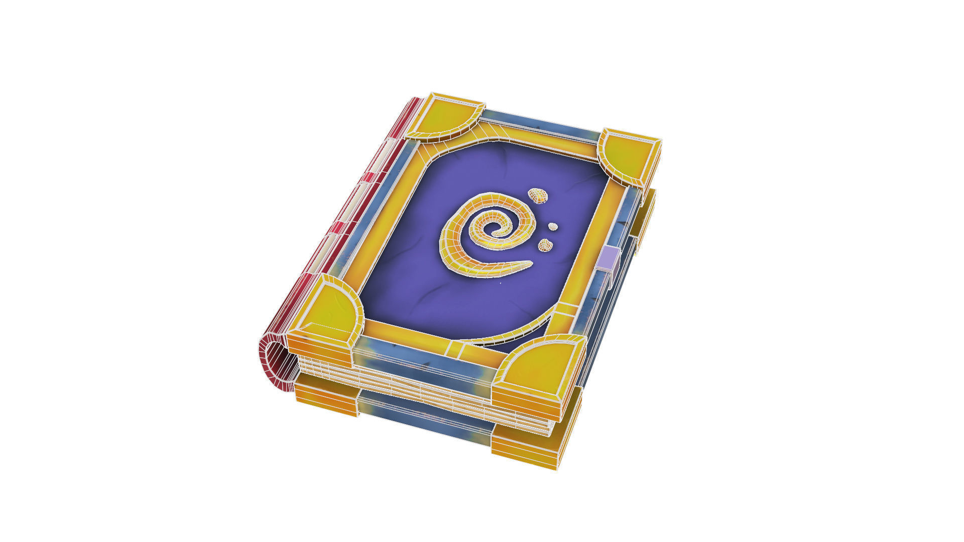 Stylized Magic Book 3D model_4