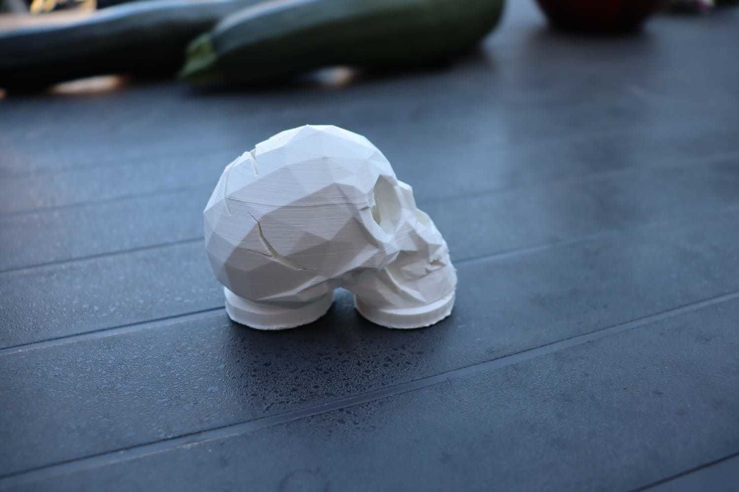 Skull Night Lamp 3D print model_1