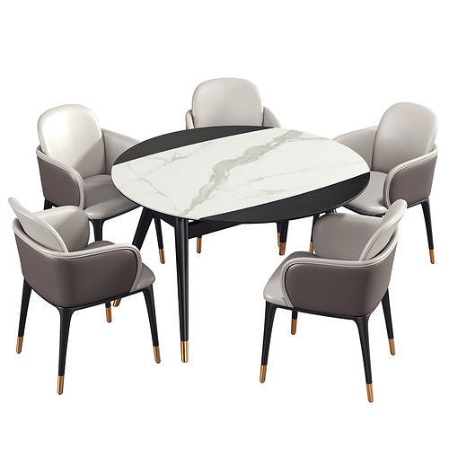 Dining Room Set 271 3D model