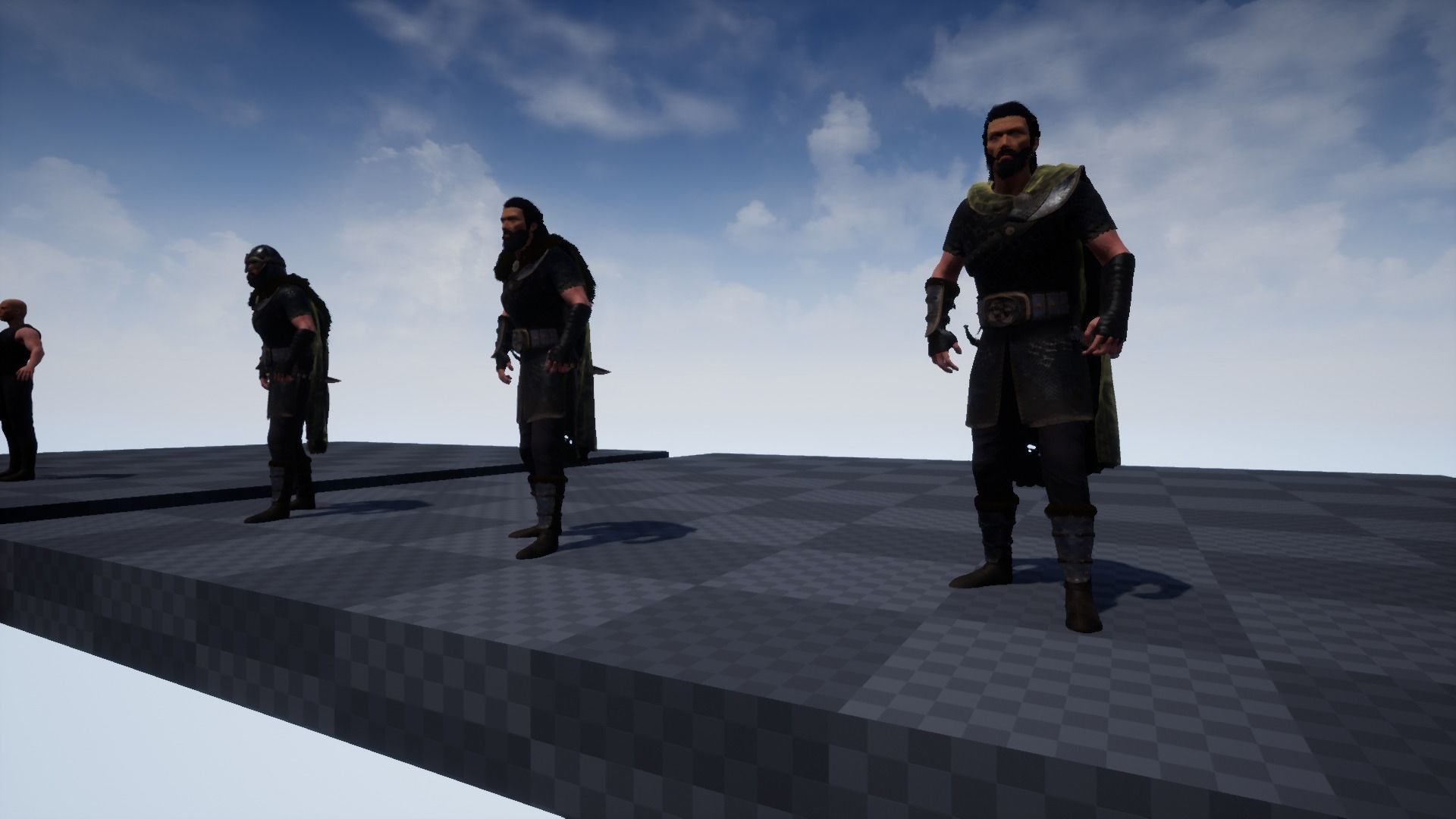 Viking warrior Low-poly 3D model_16