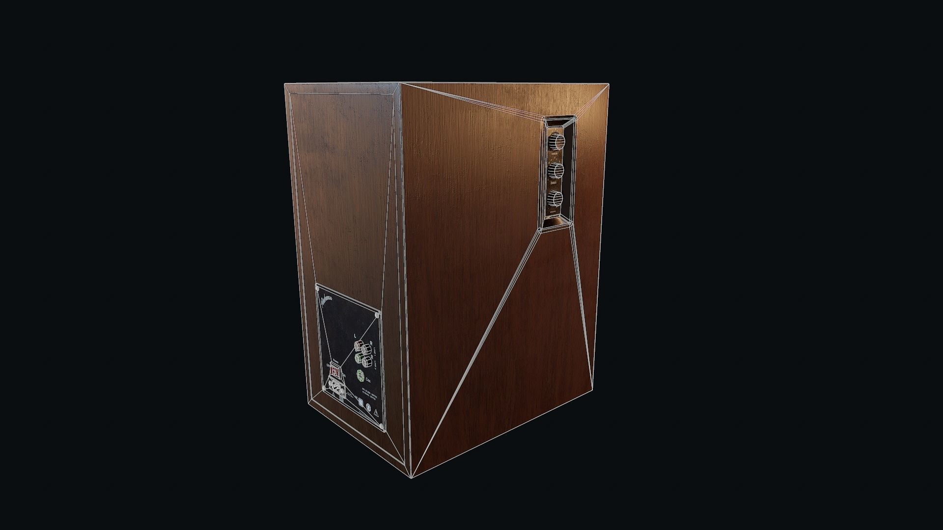 Speakers Game-Ready PBR speaker Low-poly 3D model_8