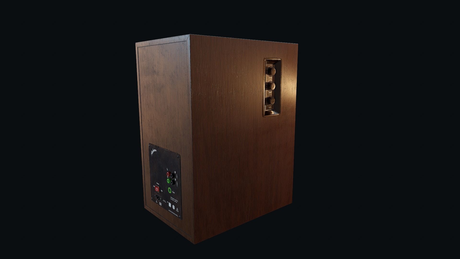 Speakers Game-Ready PBR speaker Low-poly 3D model_6