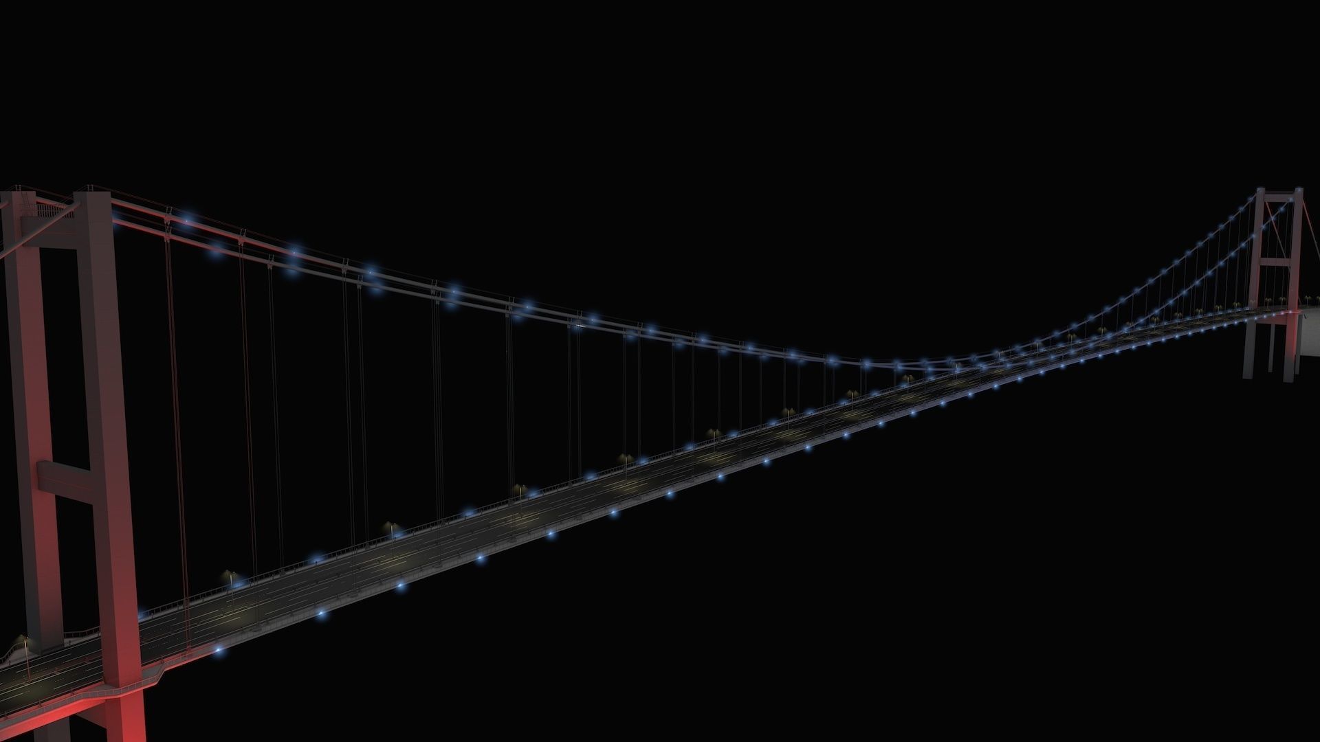 Bosphorus Suspension Bridge 3D model_33