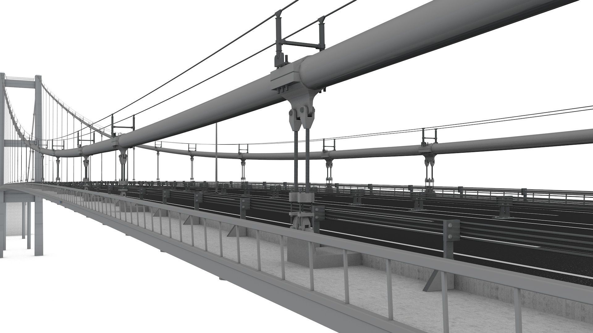 Bosphorus Suspension Bridge 3D model_17