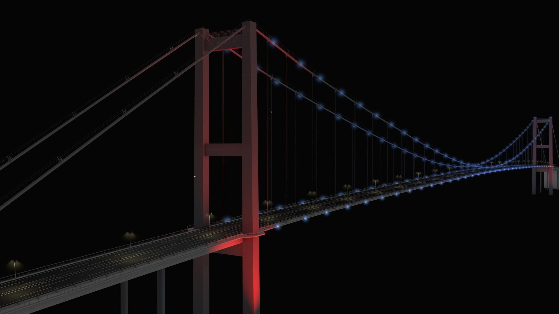 Bosphorus Suspension Bridge 3D model_28