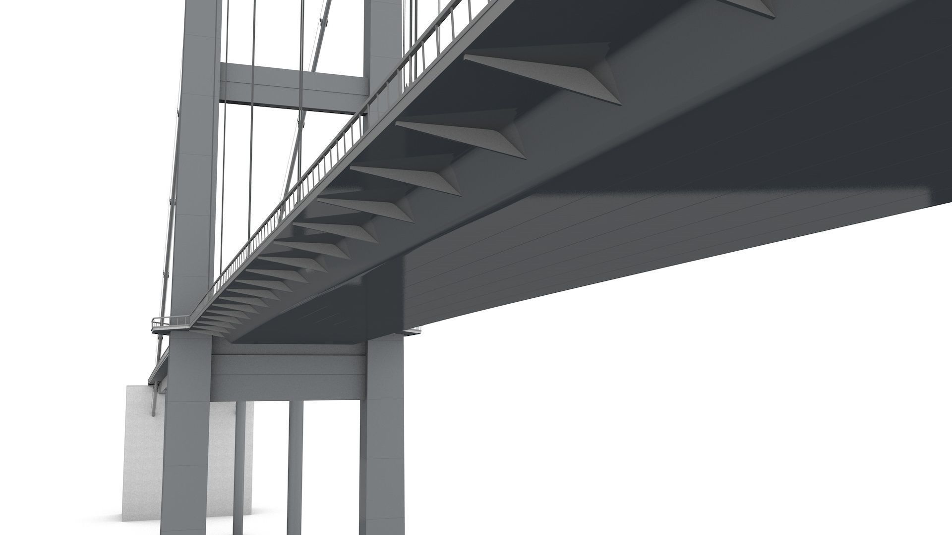Bosphorus Suspension Bridge 3D model_24