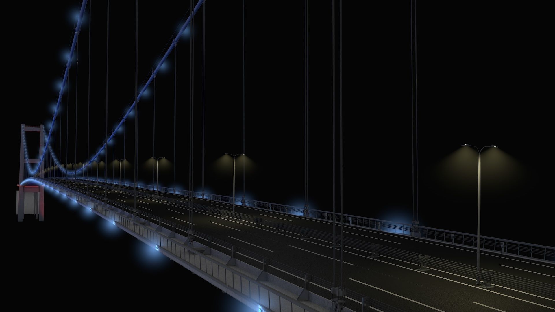 Bosphorus Suspension Bridge 3D model_31