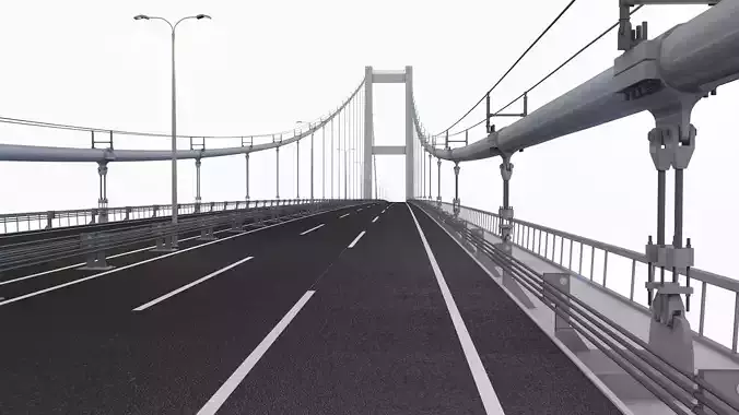 Bosphorus Suspension Bridge 3D model