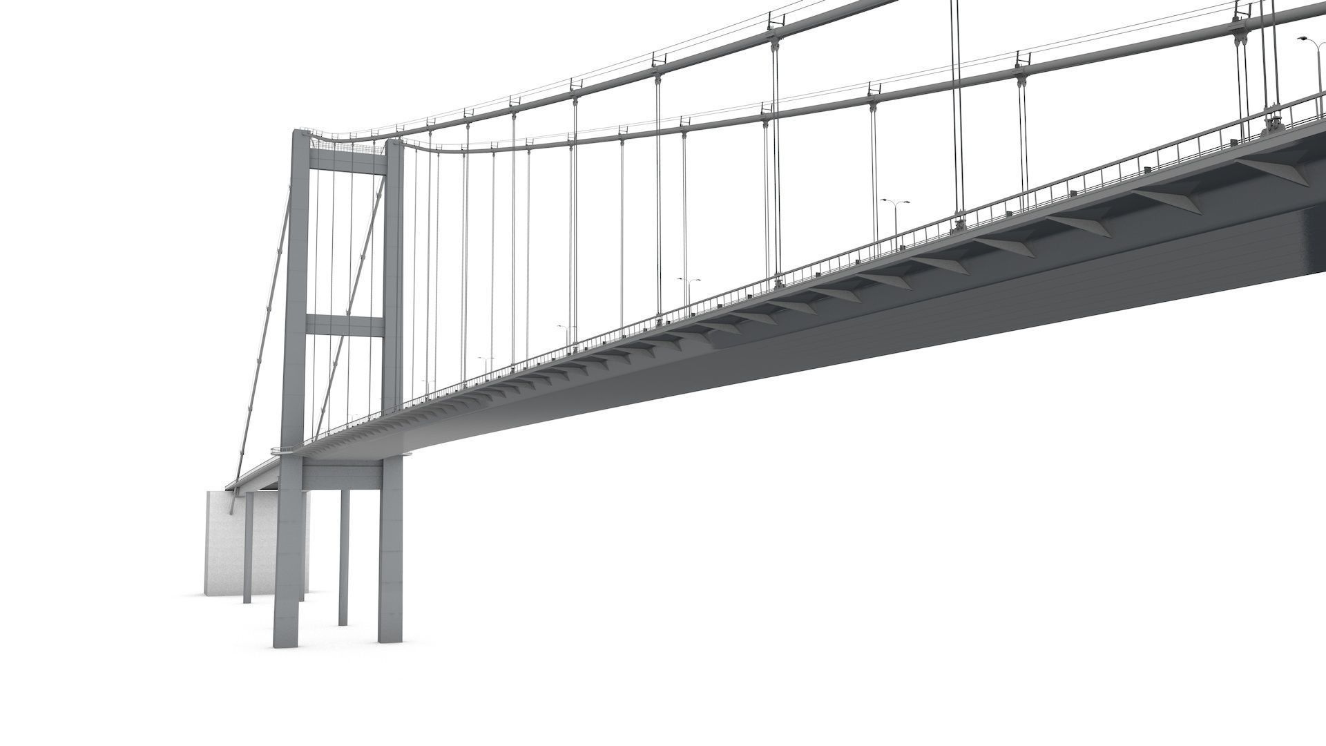 Bosphorus Suspension Bridge 3D model_25