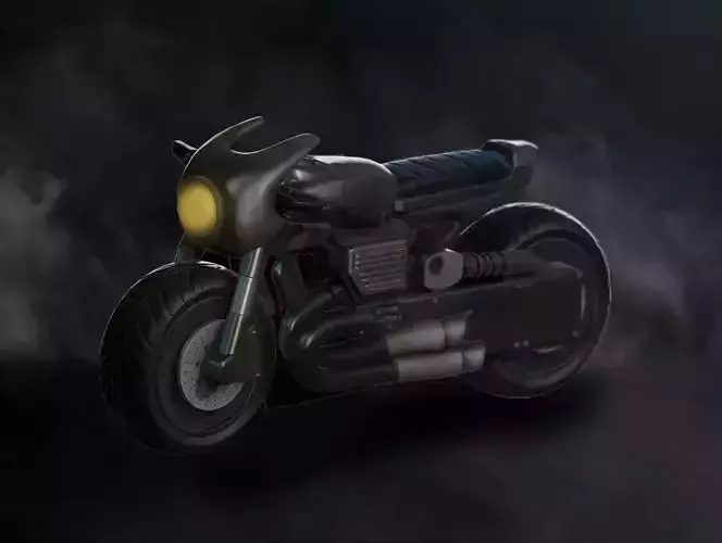 Batcylcle motorcycle 3D print model