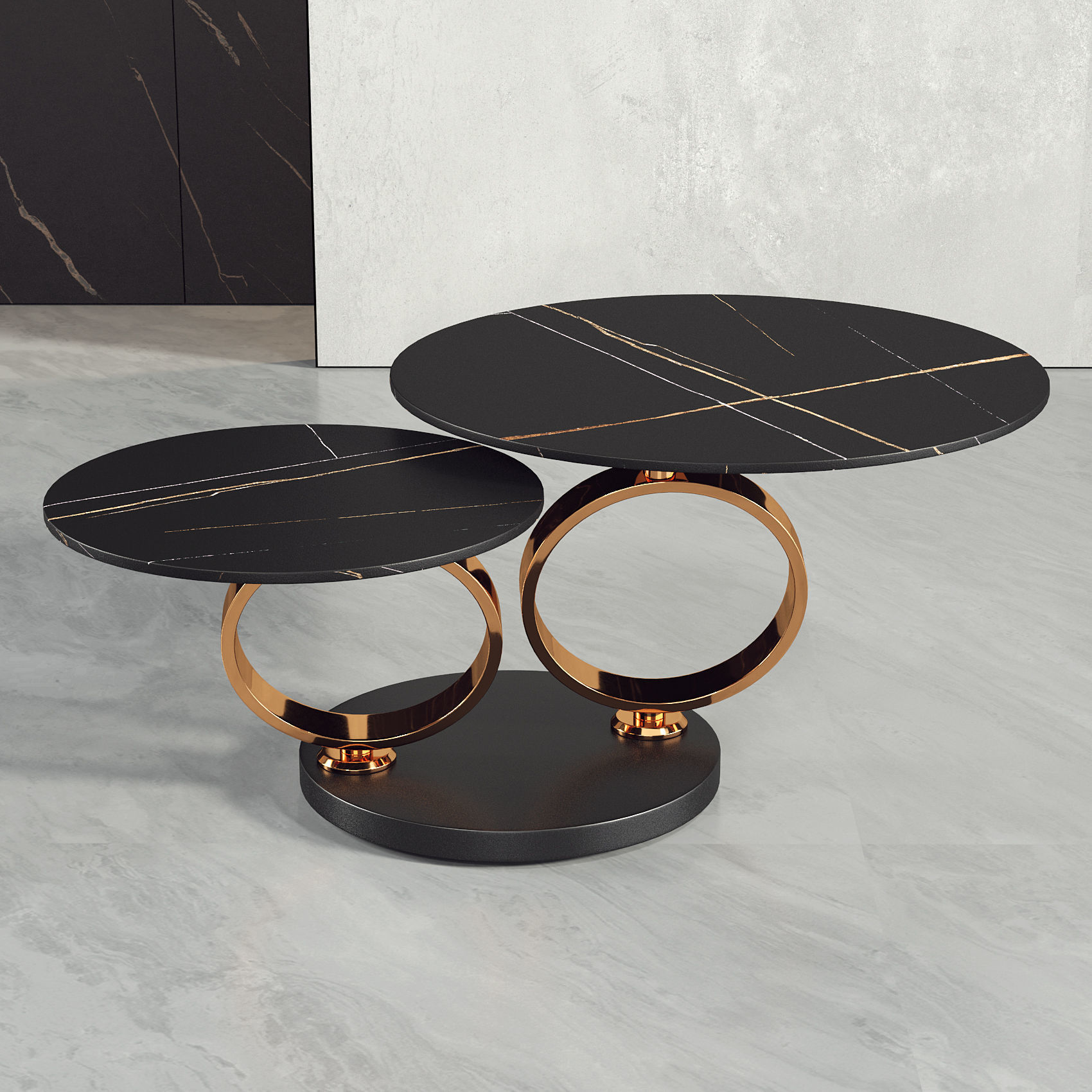 Rotatable Coffee Table 081  3D model_5