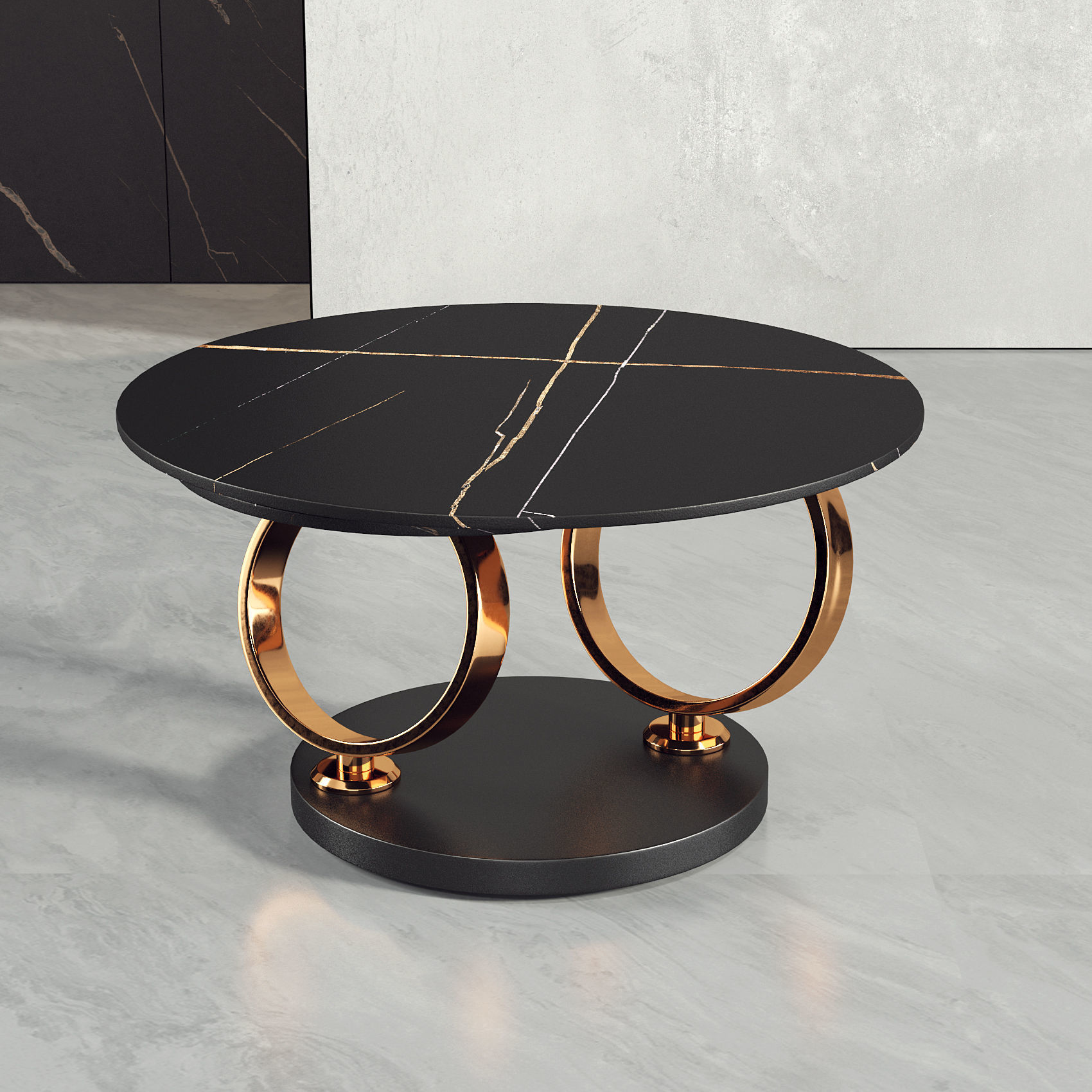 Rotatable Coffee Table 081  3D model_6