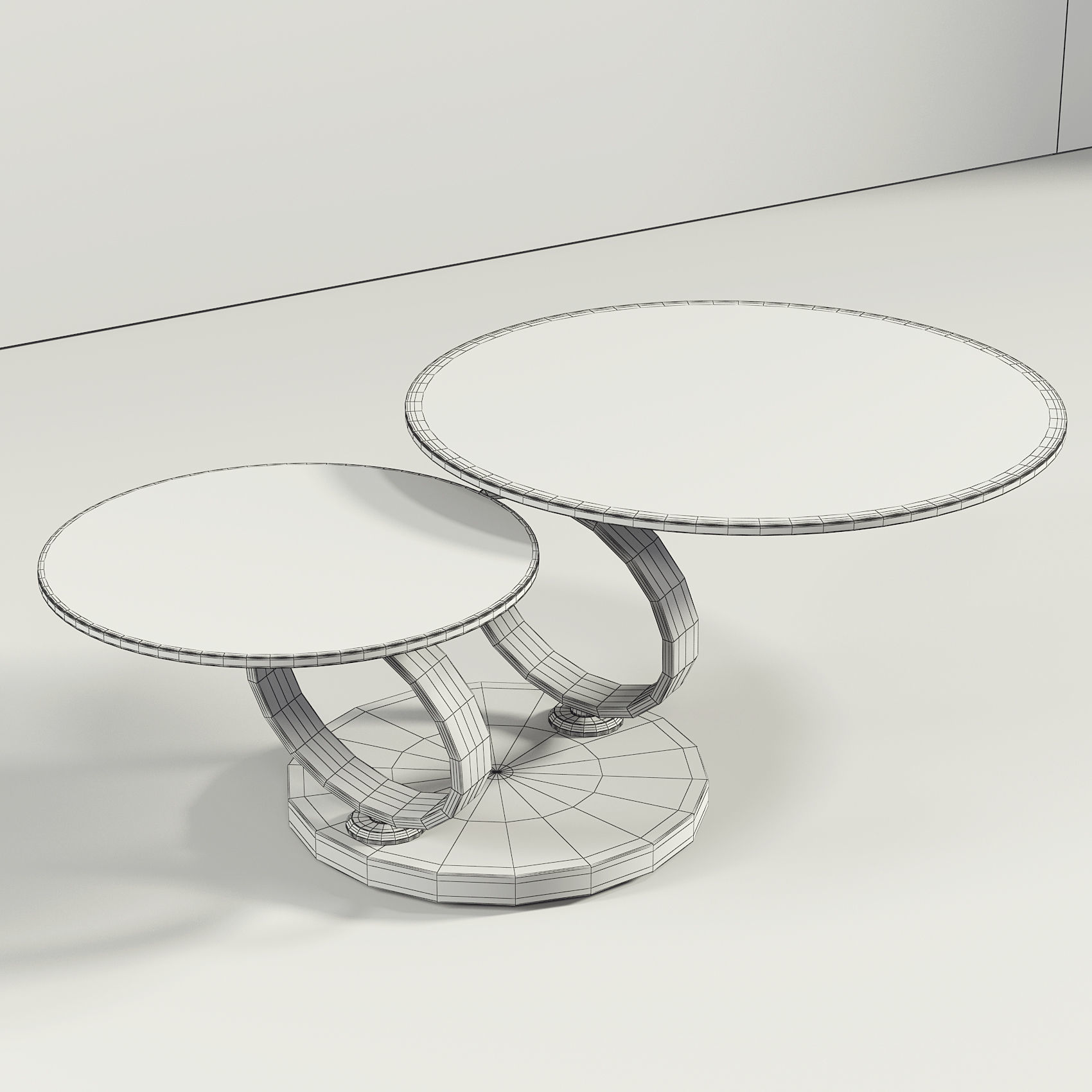 Rotatable Coffee Table 081  3D model_4
