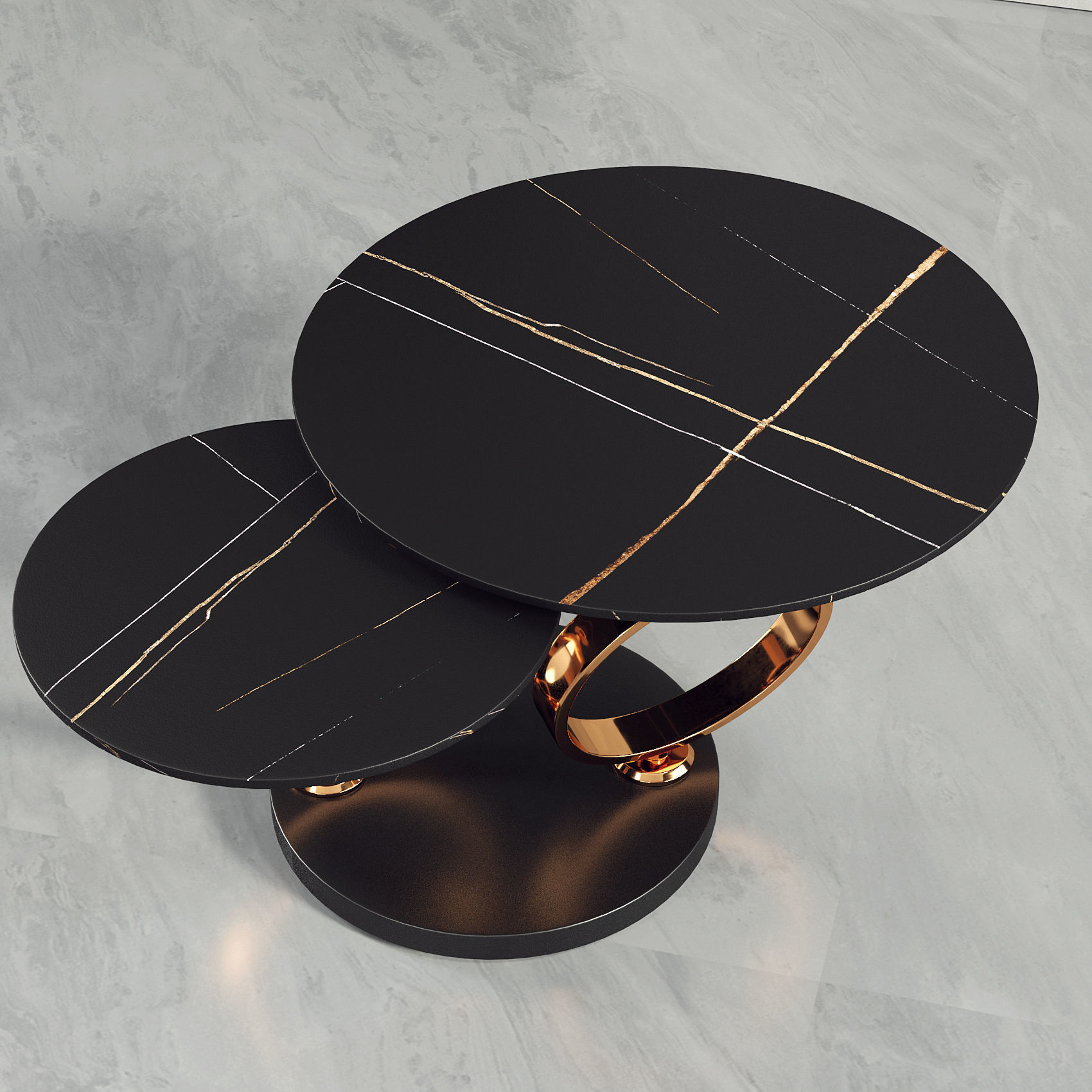 Rotatable Coffee Table 081  3D model_3