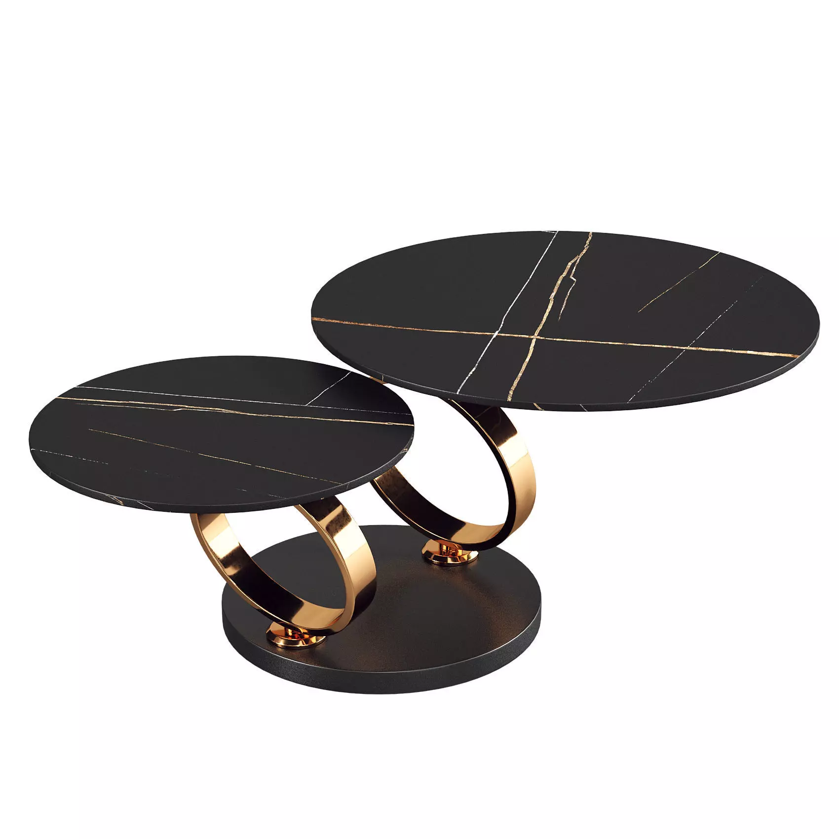 Rotatable Coffee Table 081  3D model_0