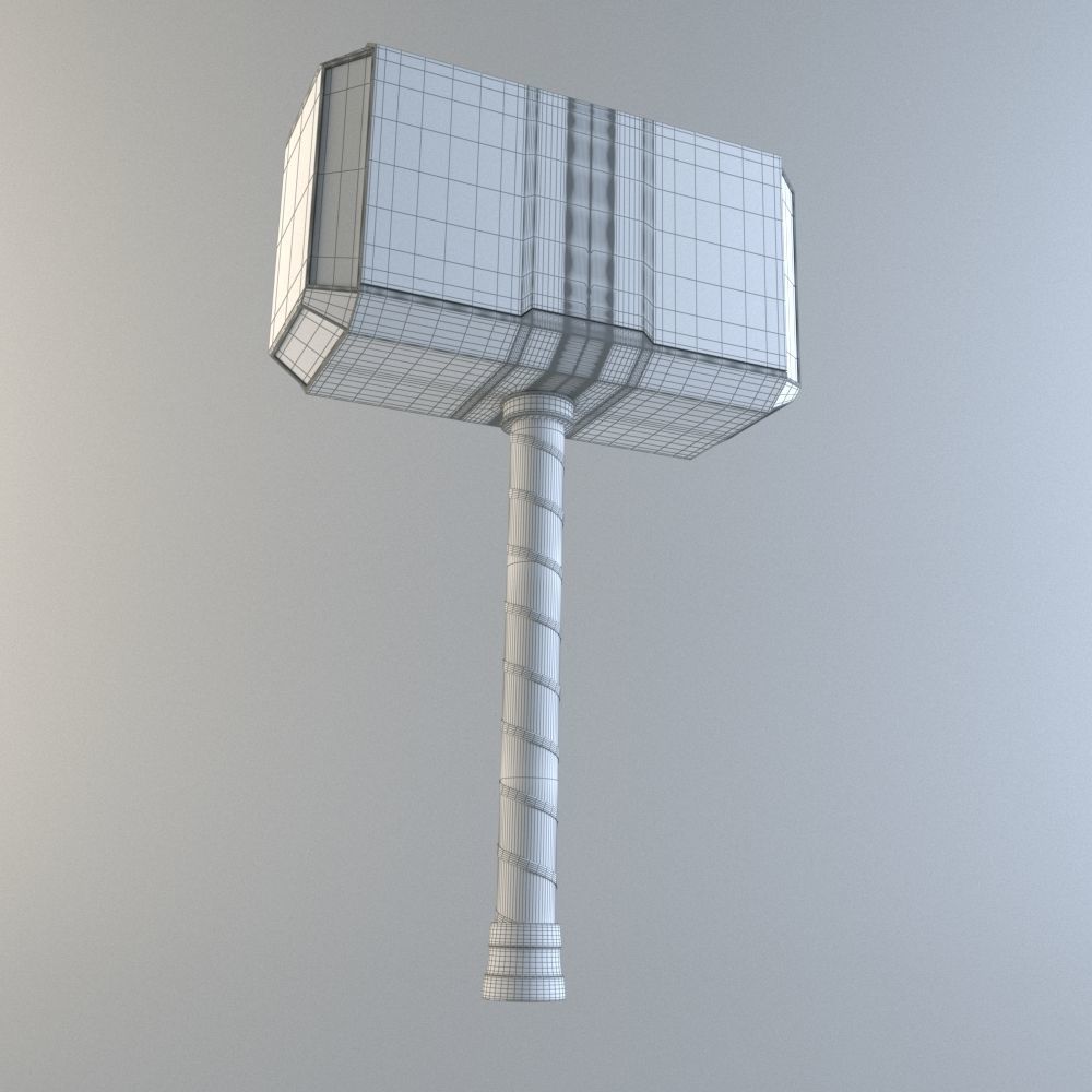  Ancient Hammer Free 3D model_4