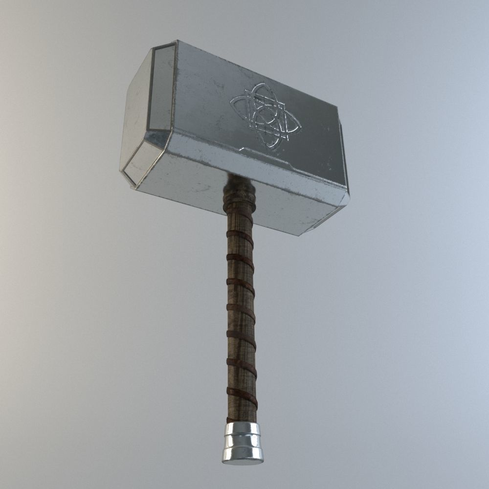  Ancient Hammer Free 3D model_1