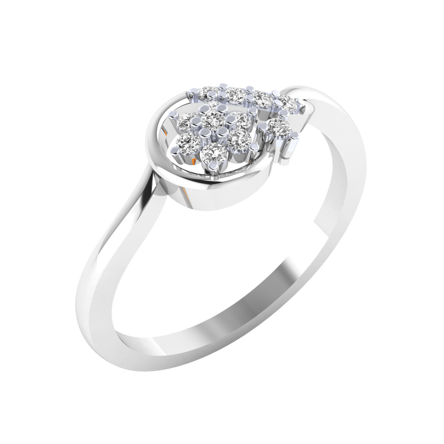 Women ring 3dm render 3D print model 3D print model_8