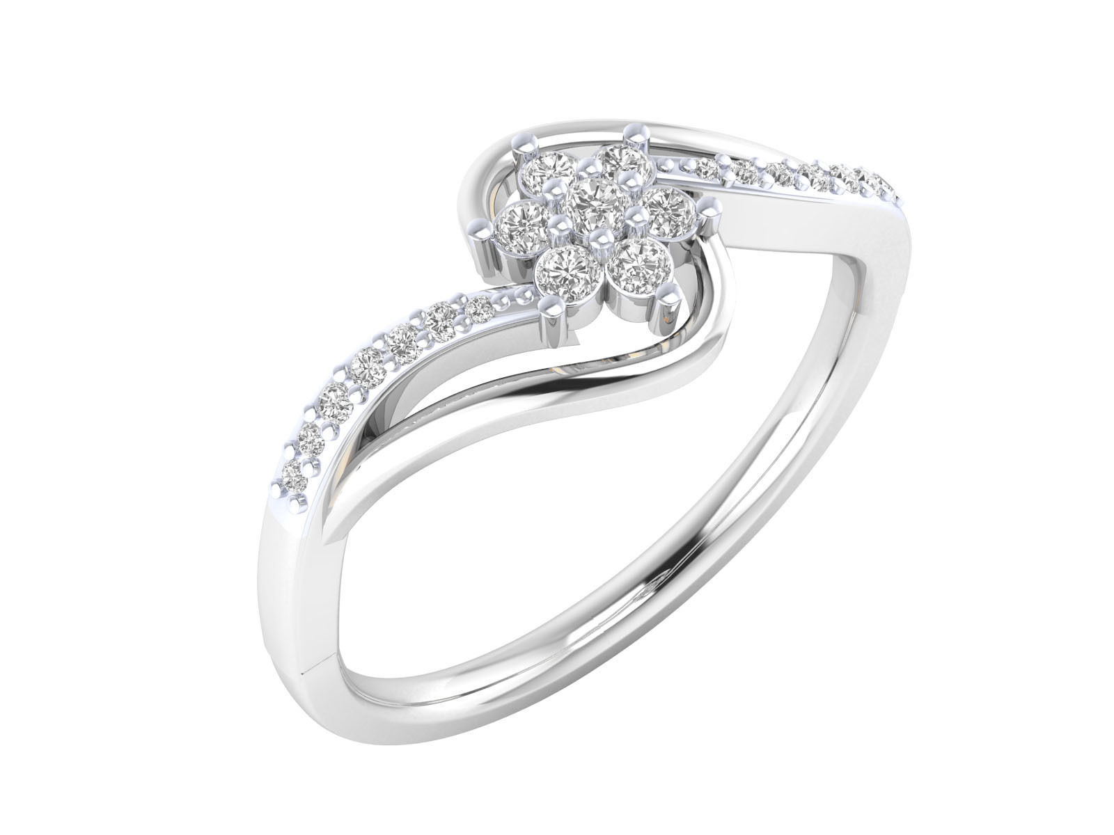 Women ring 3dm render 3D print model 3D print model_7