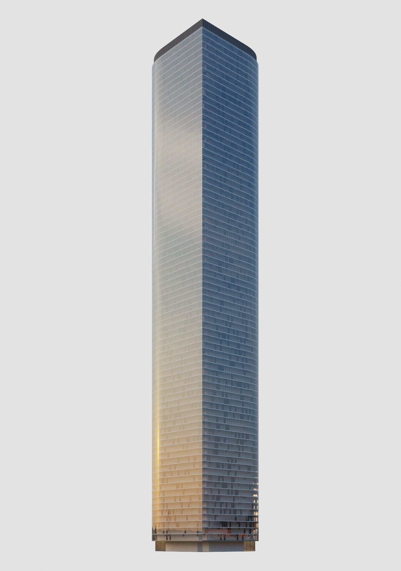 mid poly skyscraper 3d model 3D model_1