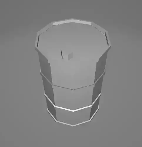 Super Low Poly Barrel