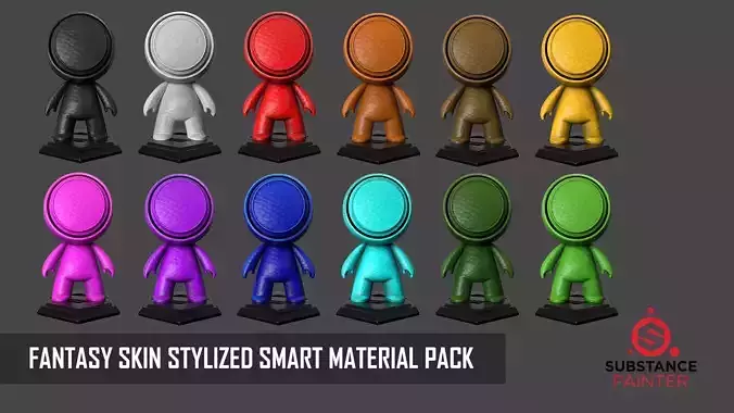  FANTASY SKIN STYLIZED SMART MATERIAL PACK - 13 SMART MATERIALS