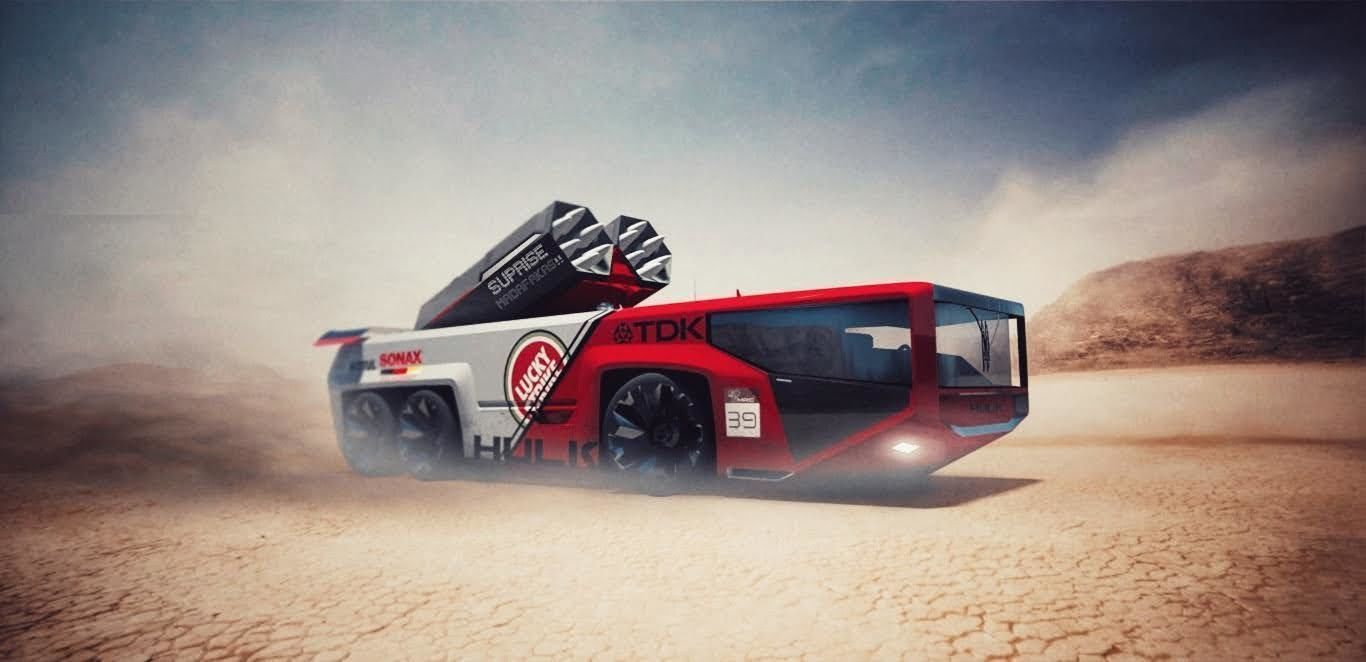 3D model HULK RACING TRUCK VR / AR / low-poly | CGTrader