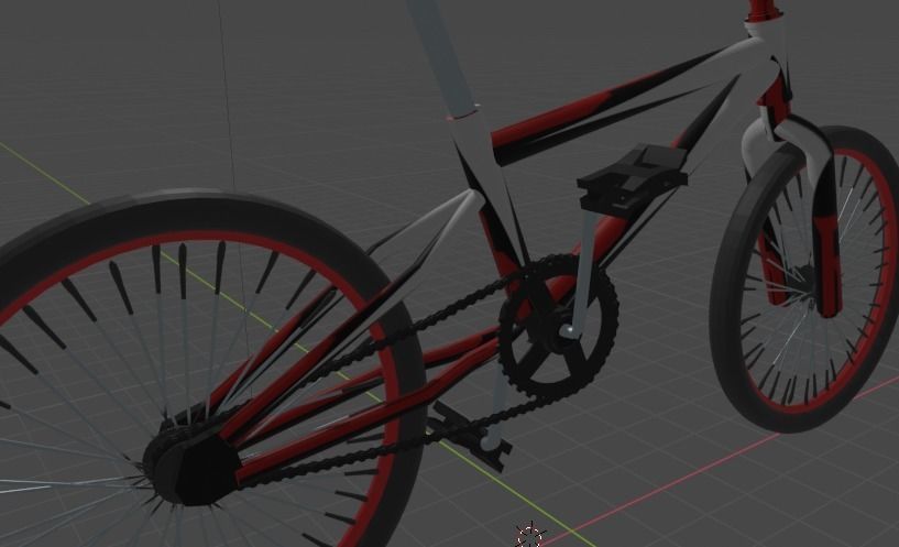 BMX bike 3D model_2