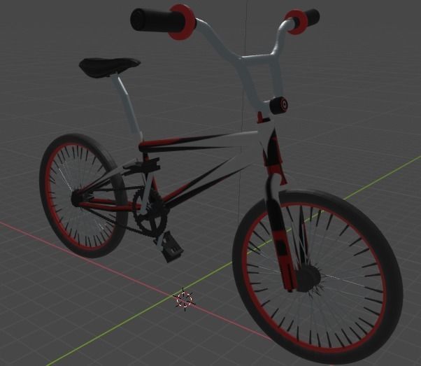 BMX bike 3D model_1