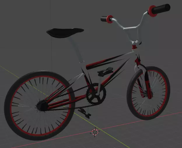 BMX bike 3D model_0