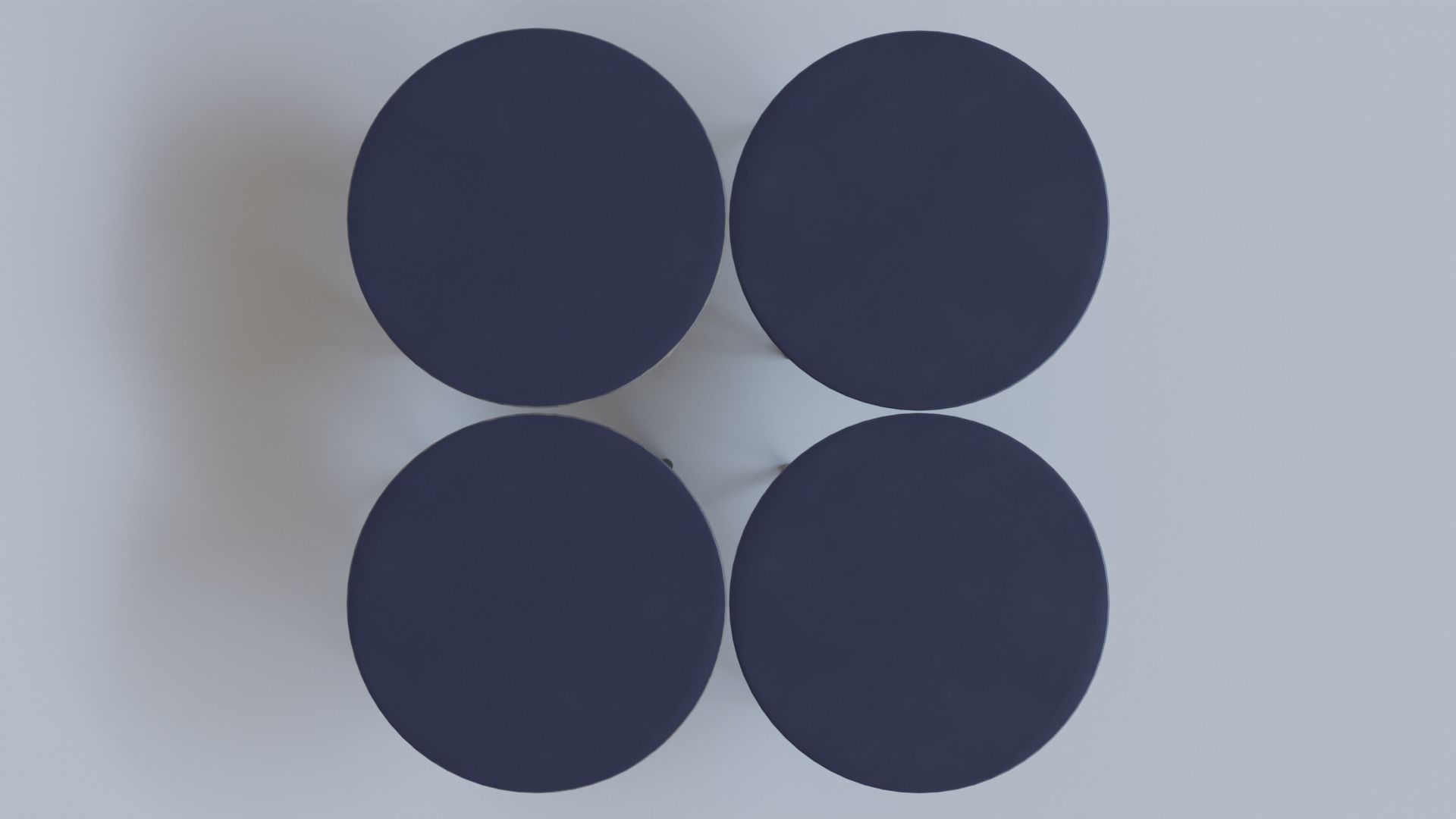 Table round with legs Low-poly 3D model_15