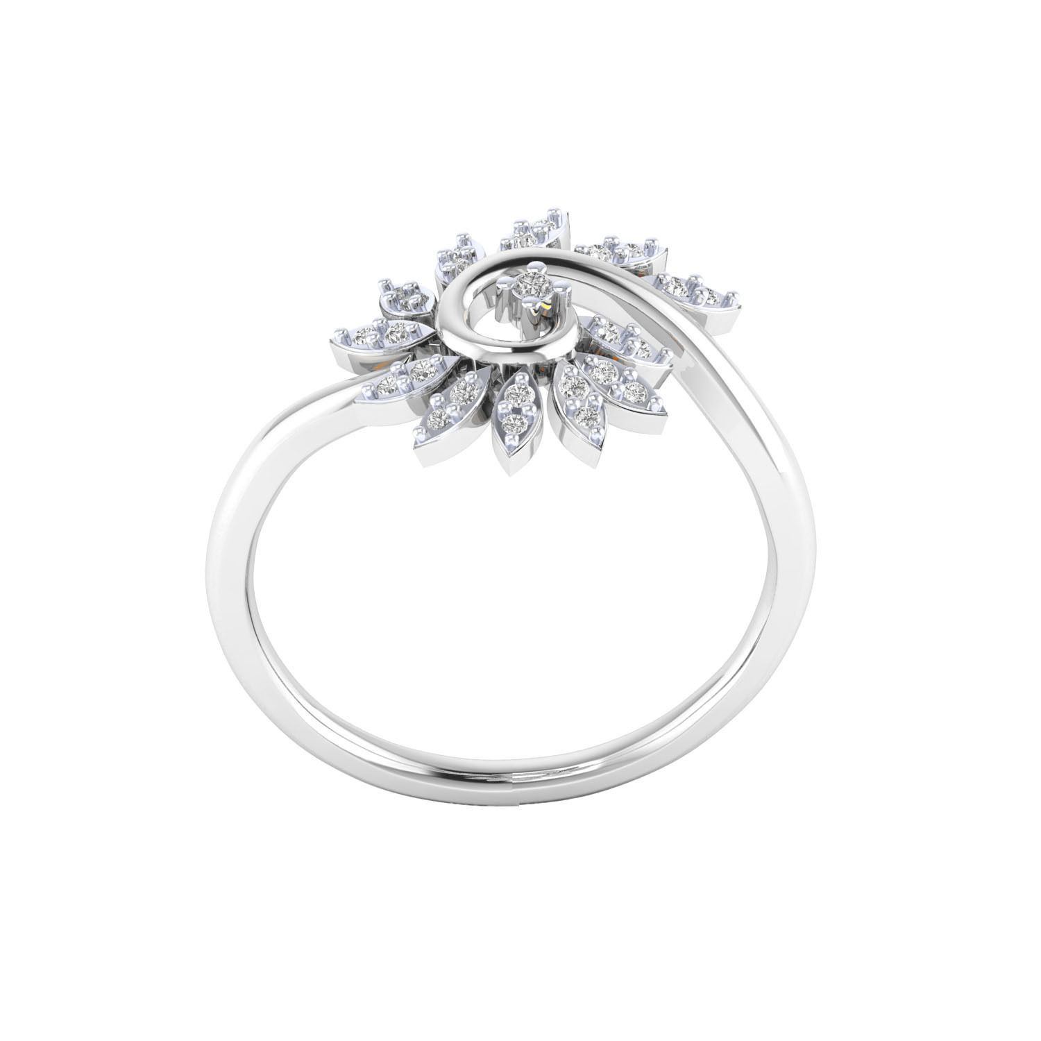 Women ring 3dm render 3D print model 3D print model_11