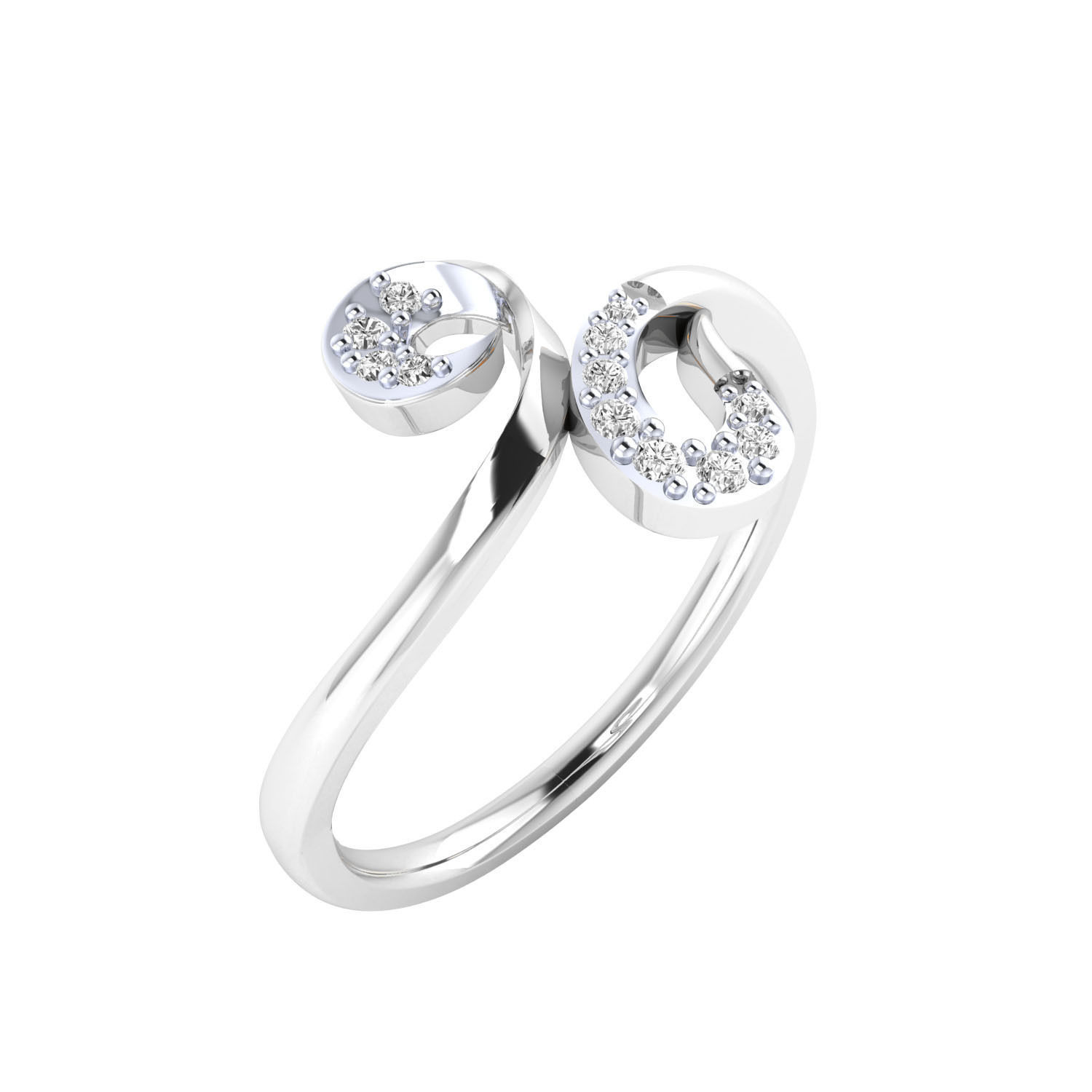 Women ring 3dm render 3D print model 3D print model_9