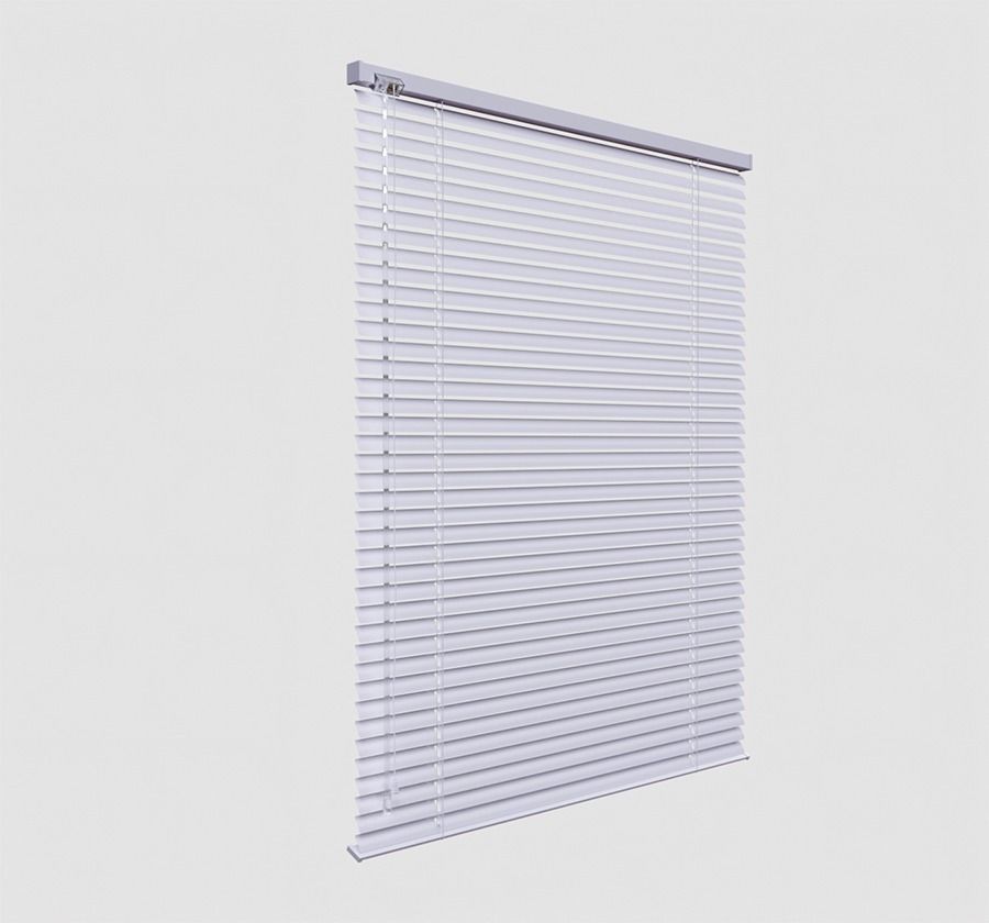 Window PVC Blinds Low-poly 3D model_6