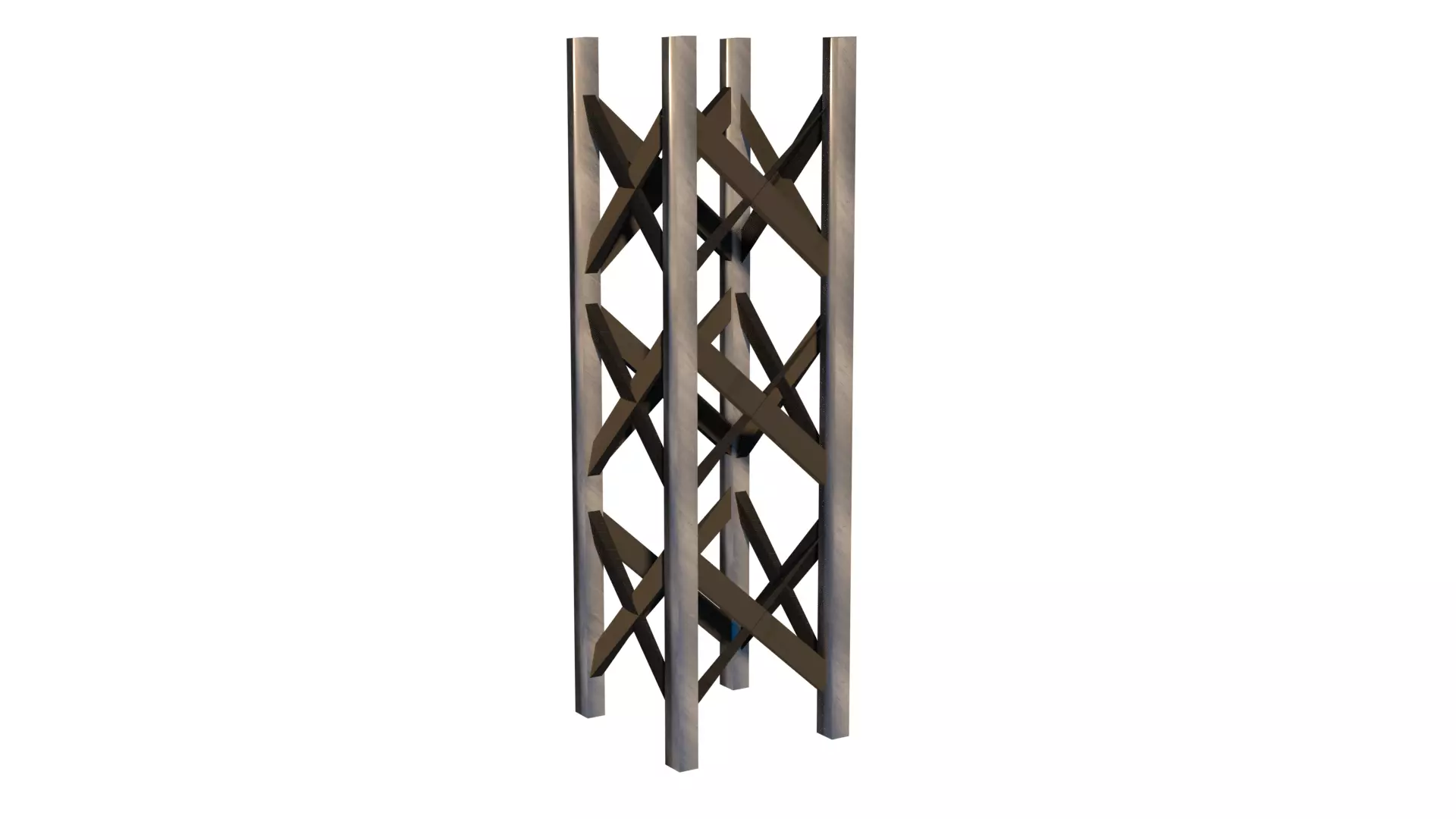 Scaffold tall metal structure Free low-poly 3D model
