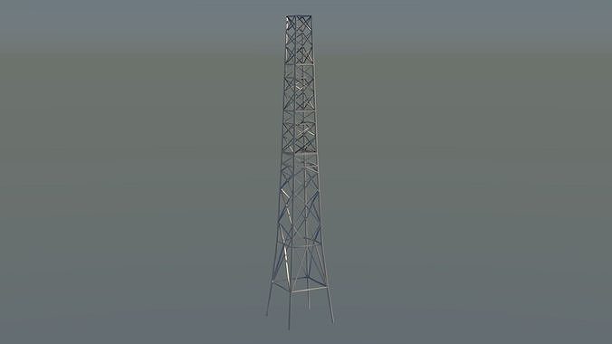 Pylon Tower Low-poly 3D model