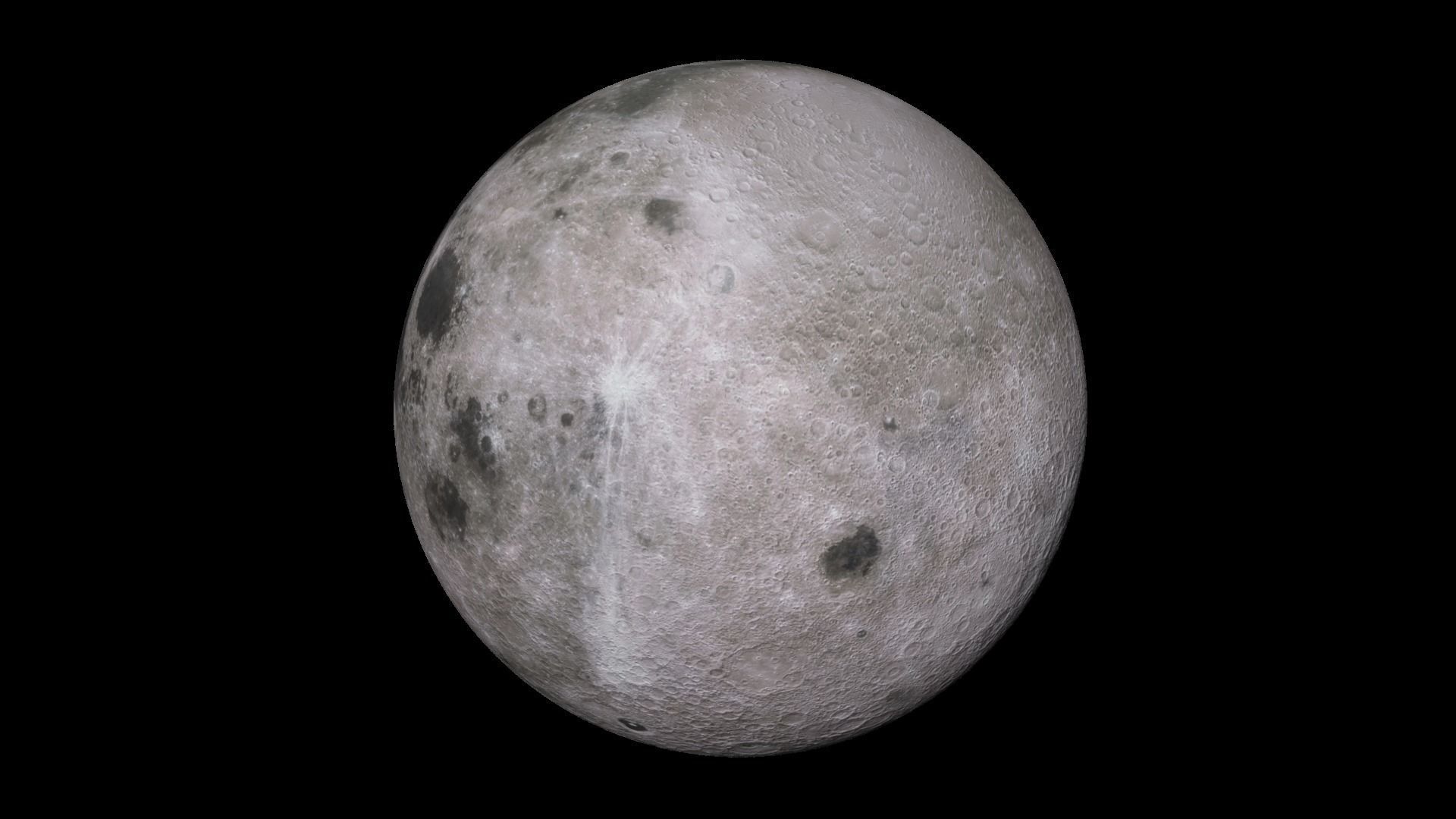 Realistic Moon 3D model_2