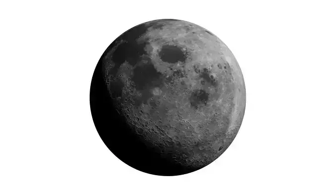 Realistic Moon 3D model