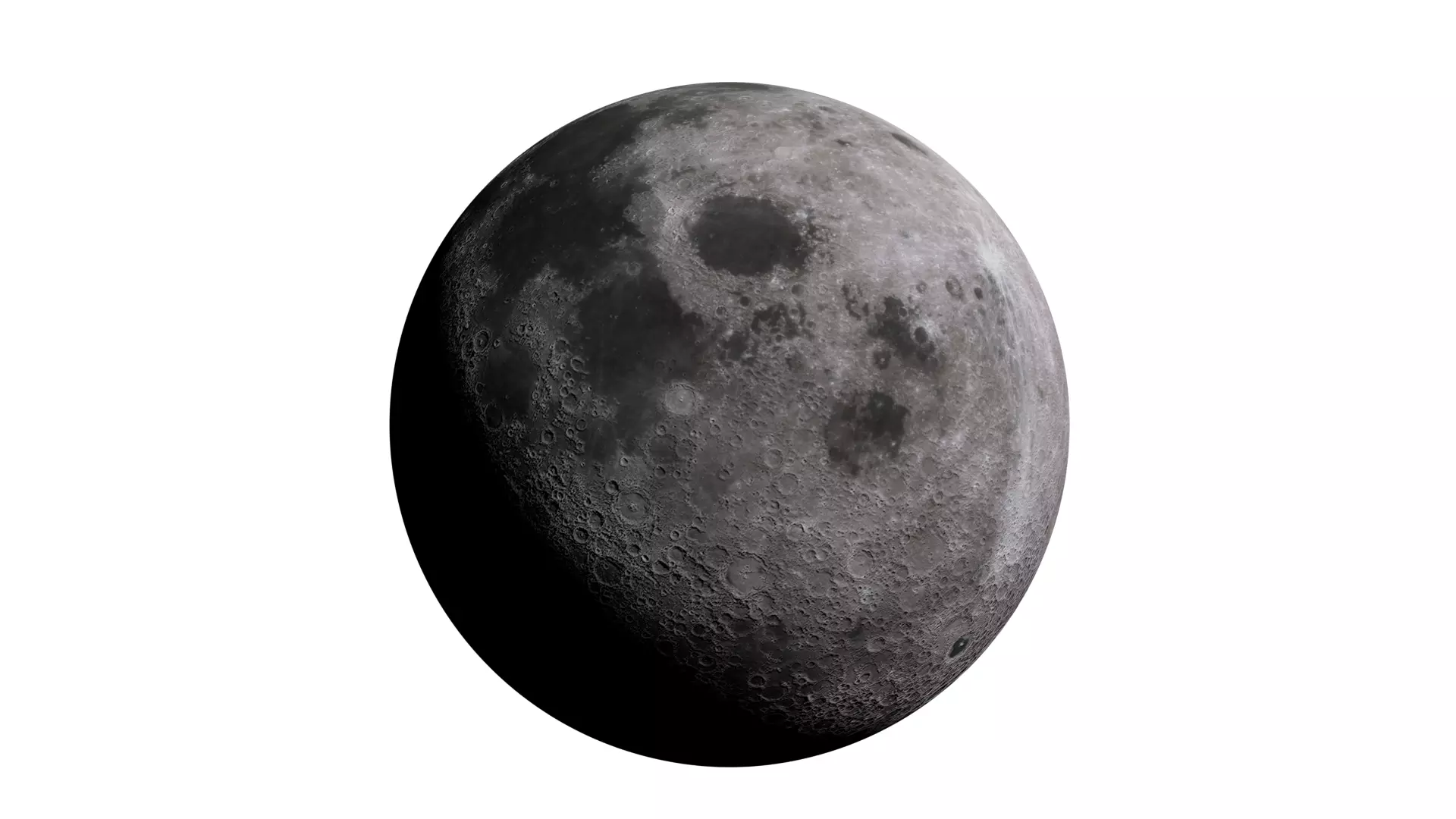 Realistic Moon 3D model_0