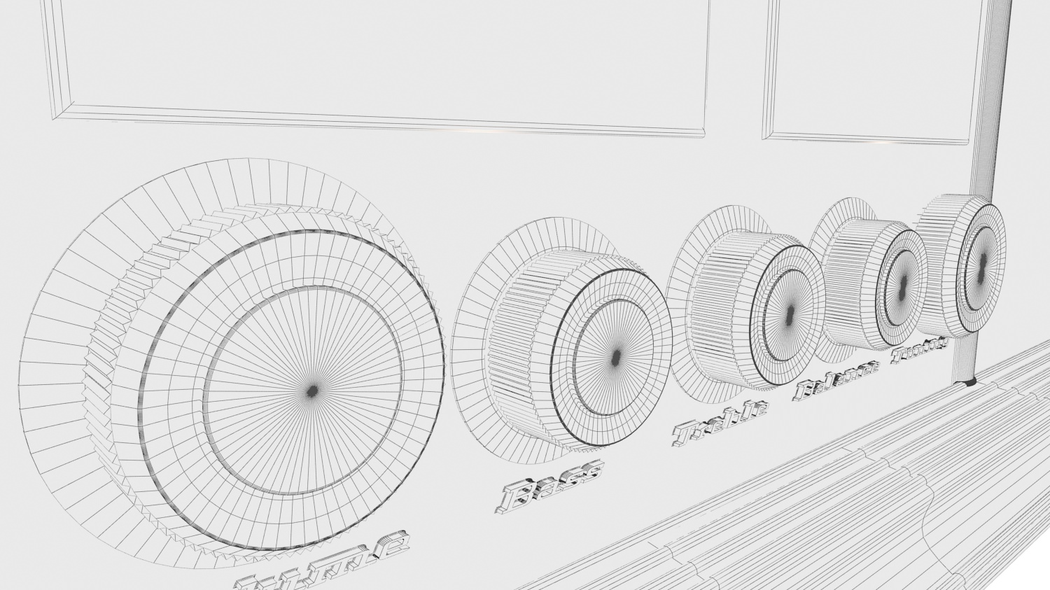 Old Time Radio 3D model_6