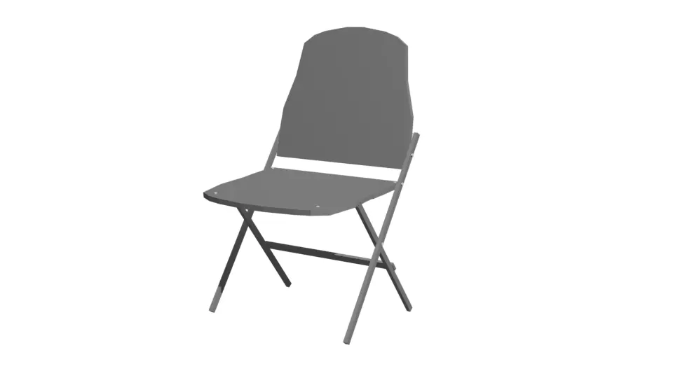 Foldable Chair 3D model_0