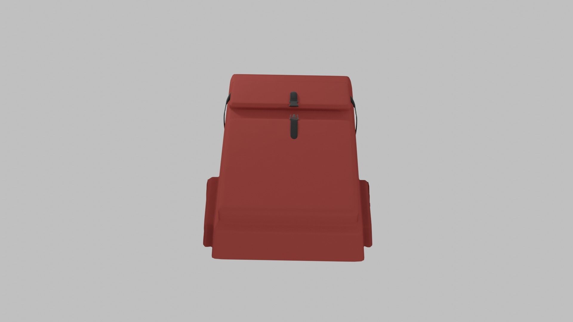 Backpack suitcase 3D model_2