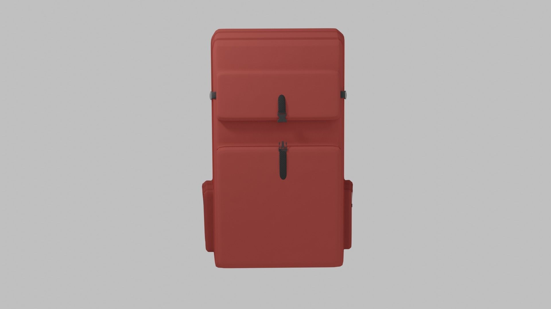 Backpack suitcase 3D model_1