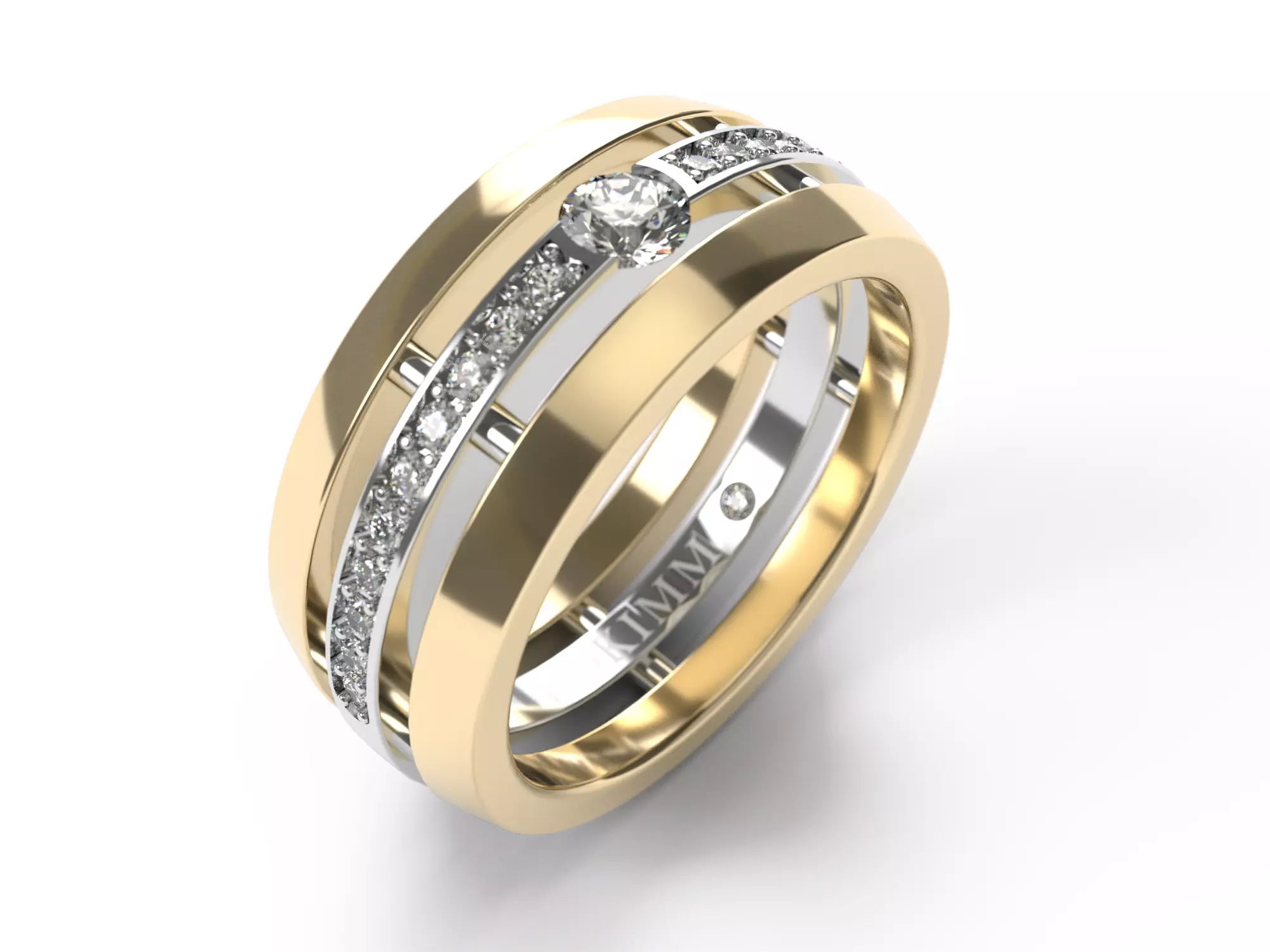 Ring 0138b all sizes 3D print model_0