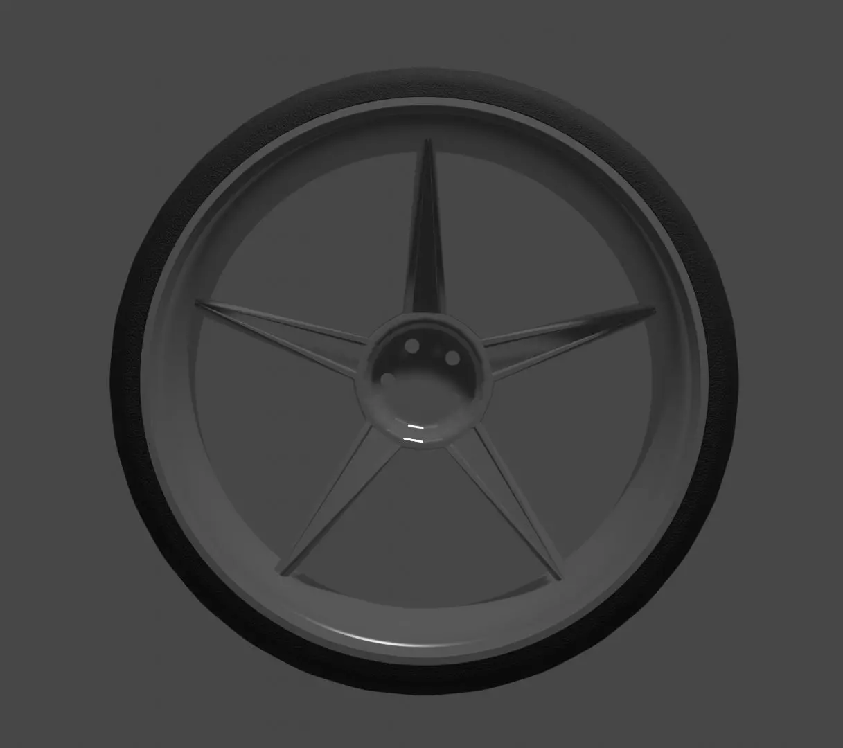 Rim and Tyre setup Free 3D model_0