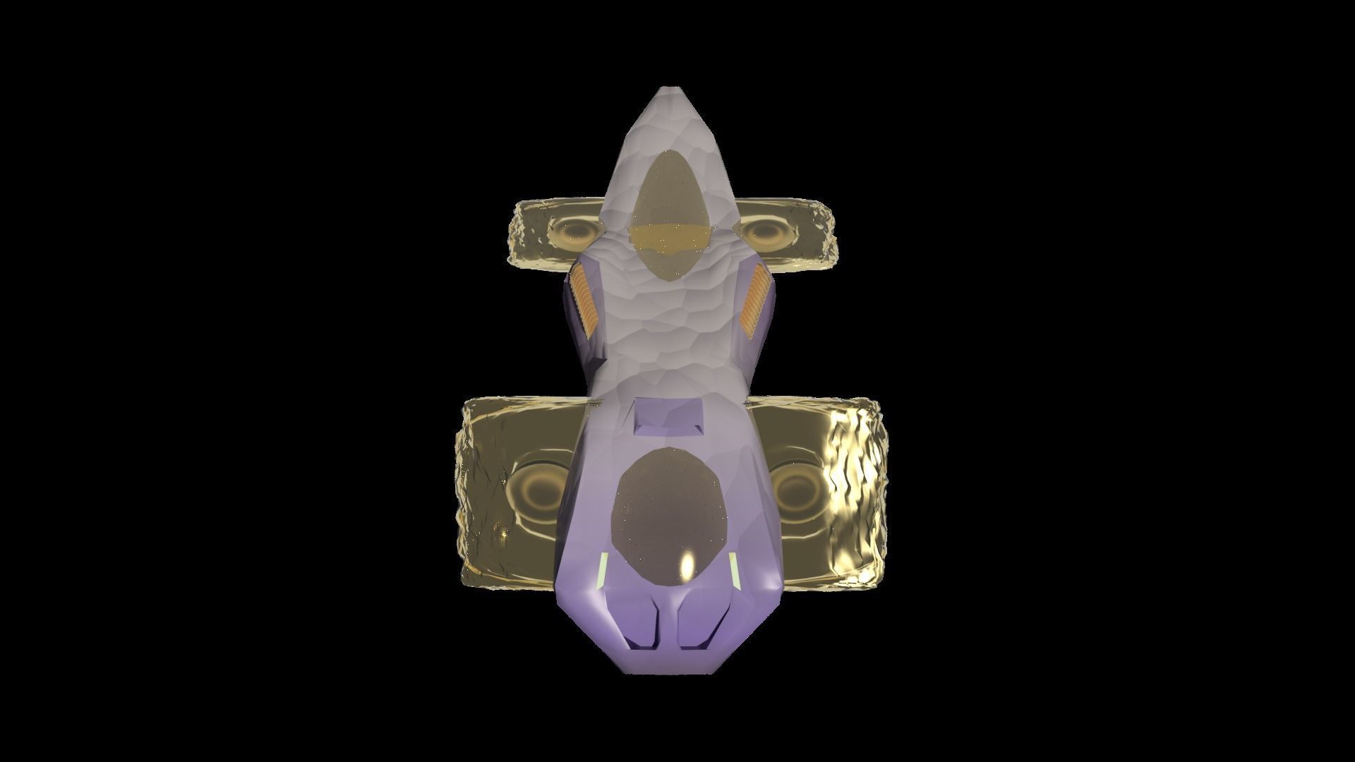 Rigged UFO 3D model_4